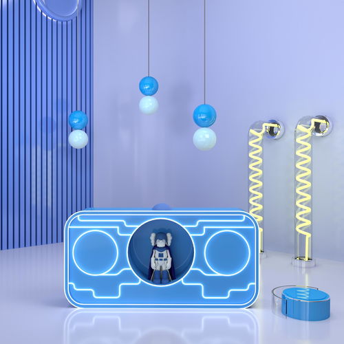 幾何展臺(tái) 現(xiàn)代科技與簡(jiǎn)約美學(xué)下的電商產(chǎn)品渲染新潮流